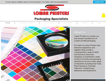Tablet Screenshot of lomarprinters.co.za